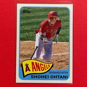 2021 Topps Retro Shohei Ohtani baseball card - Los Angeles Dodgers